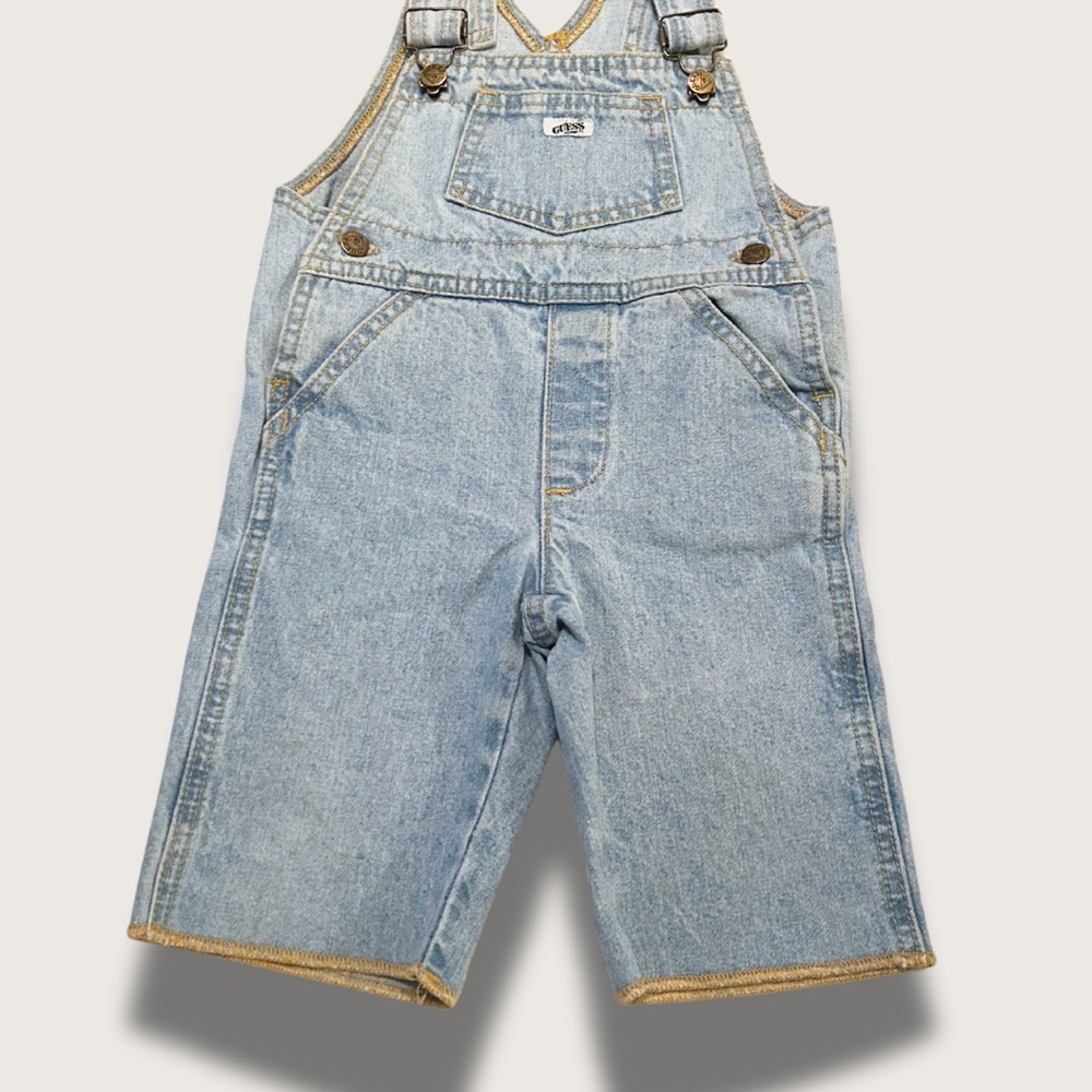 RARE - Vintage GUESS Overalls - Light-wash
